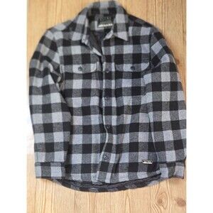 Jachs New York Flannel Jacket Sz M Black And Grey